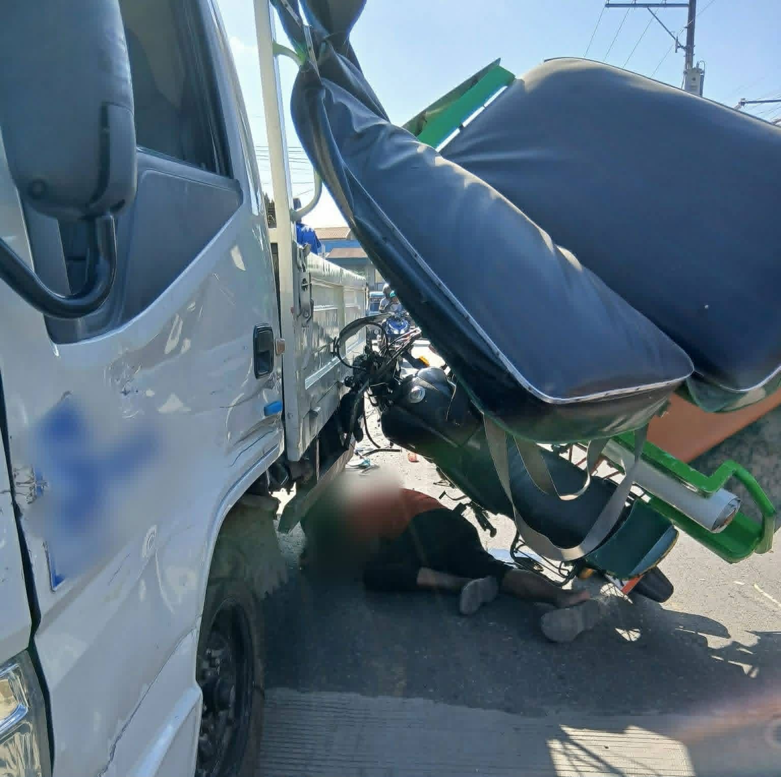 Tricycle Driver Injured in Road Crash Along Toledo Wharf Road
