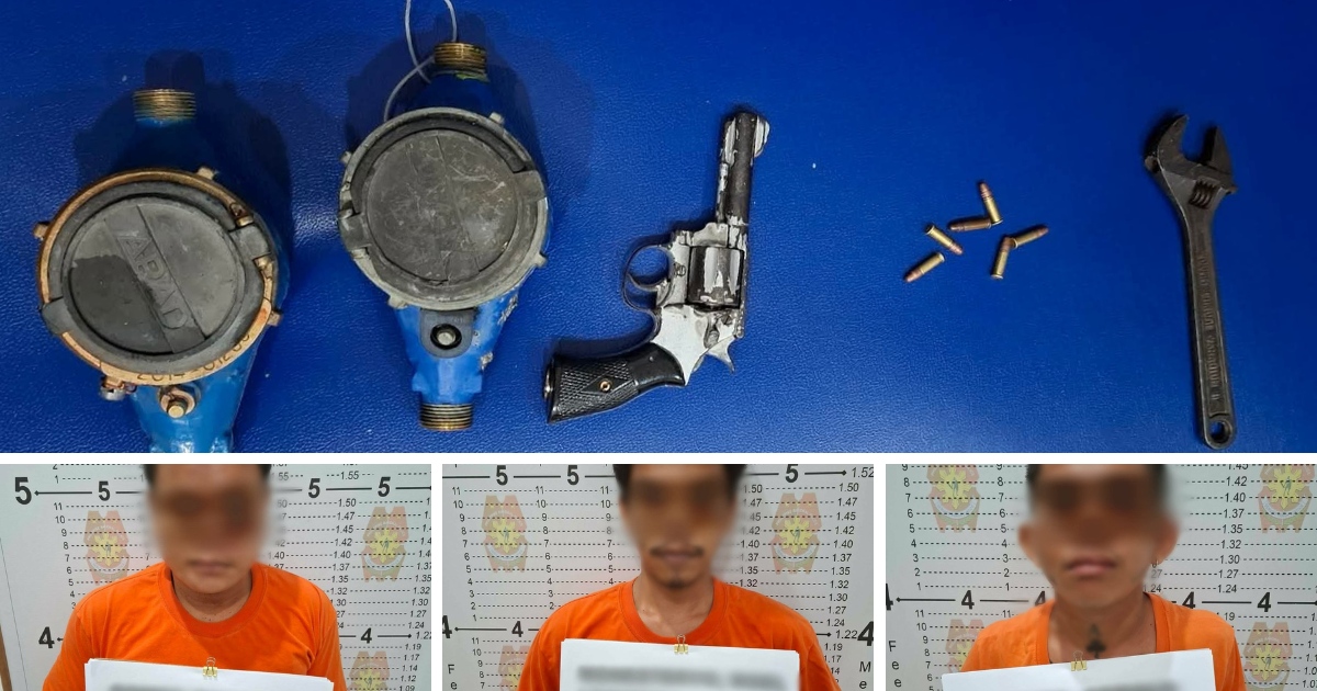 Three arrested in Liloan over alleged MCWD meter theft 