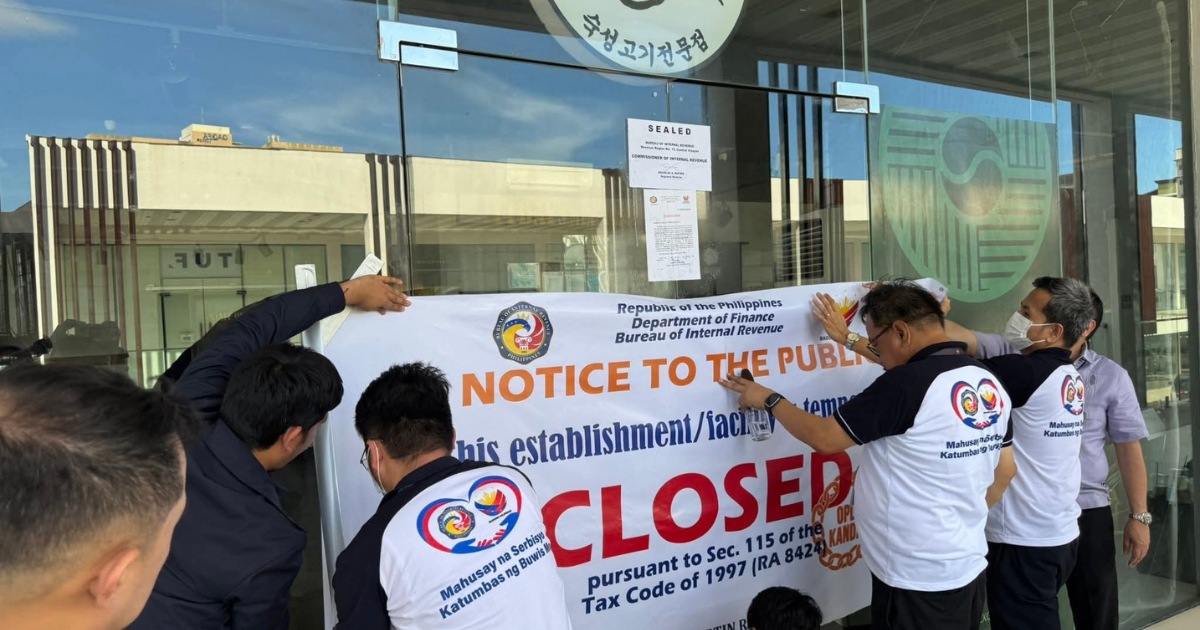 Korean restaurant in Cebu closed over alleged tax fraud