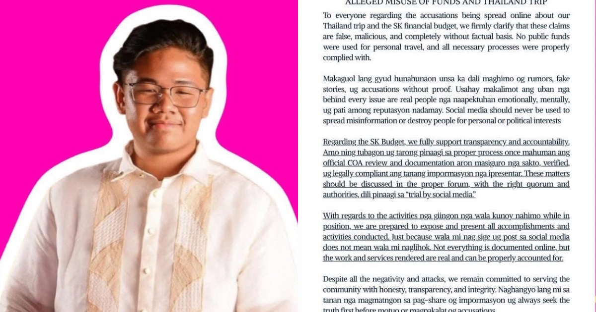 SK Labangon denies fund misuse in Thailand trip