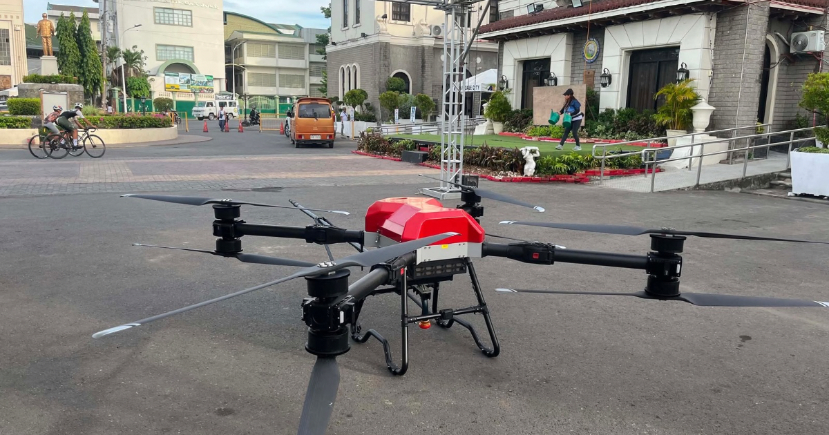 Mandaue pilot tests firefighting drones