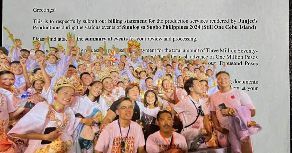 Production company says Sinulog Foundation owes over P2 million
