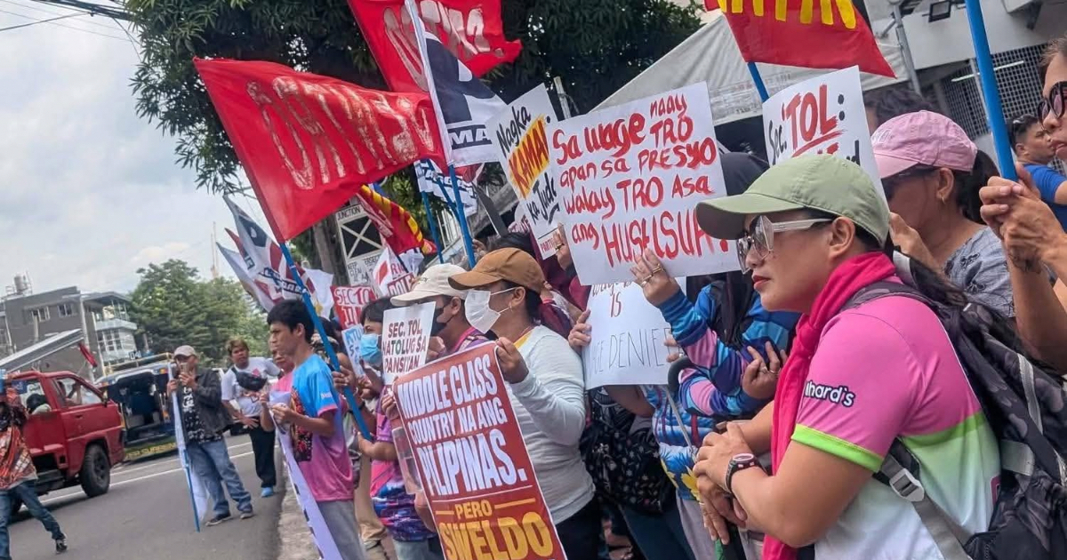 Labor groups press DOLE 7 to act on wage hike