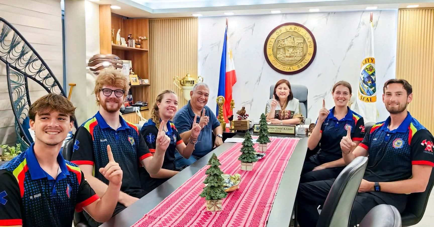 Dutch interns begin training with Lapu-Lapu DRRM team